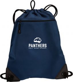 Cinch Pack with Mesh Trim, Navy